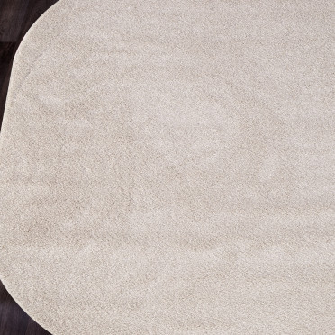 Ковер с длинным ворсом из синтетики PLATINUM T600 - CREAM Овал