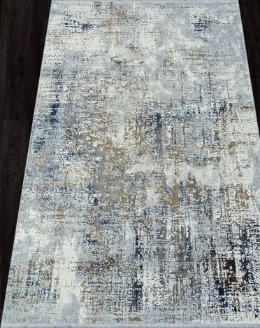 Ковер турецкий 00225H ASADU (Полиэстер, бежевый, серый) прямоугольный