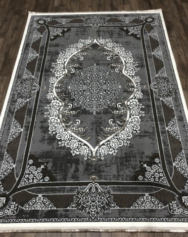 Турецкий ковер Elite Carpet OTTO 30144A (Акрил, темно-серый)
