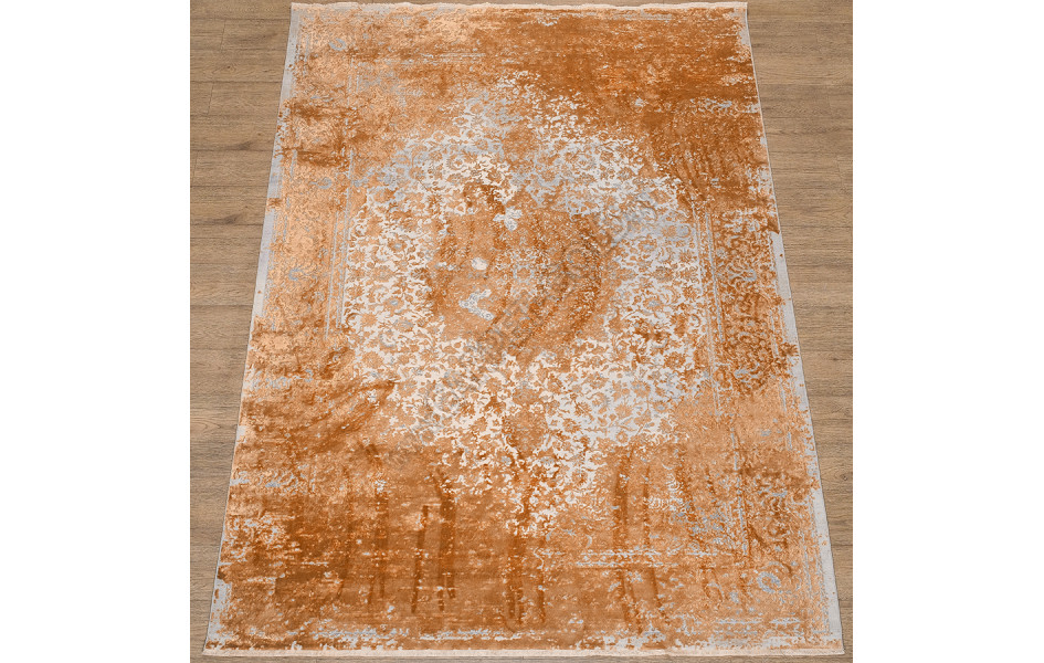 Турецкий ковер Art Deco ДИЗАЙН 3023A ЦВЕТ L_GRAY / COPPER_2