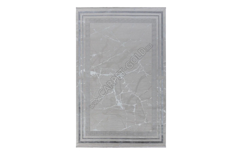 Ковер турецкий Leonidas B0740A GRAY WHITE