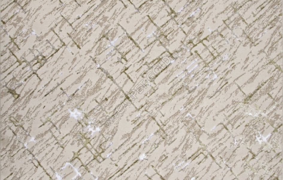 Ковер F164 - CREAM-GREEN - Прямоугольник - коллекция LIMAN