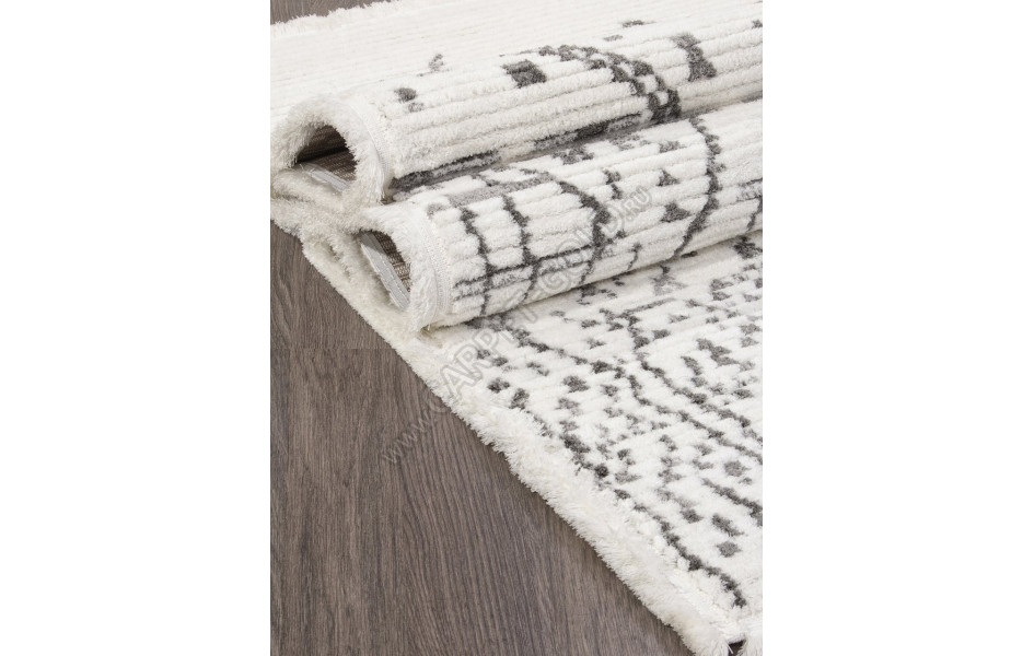 Ковер A927AW - P.WHITE / L.GREY - Прямоугольник - коллекция JOLI