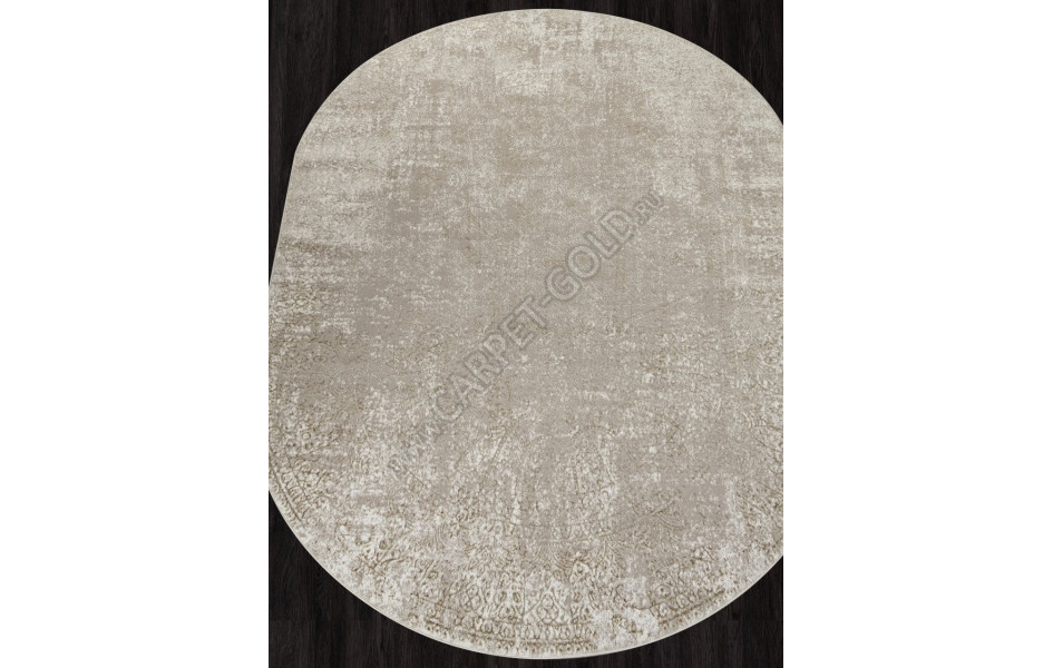 Ковер 02477G - BEIGE / BEIGE - Овал - коллекция SAFARI