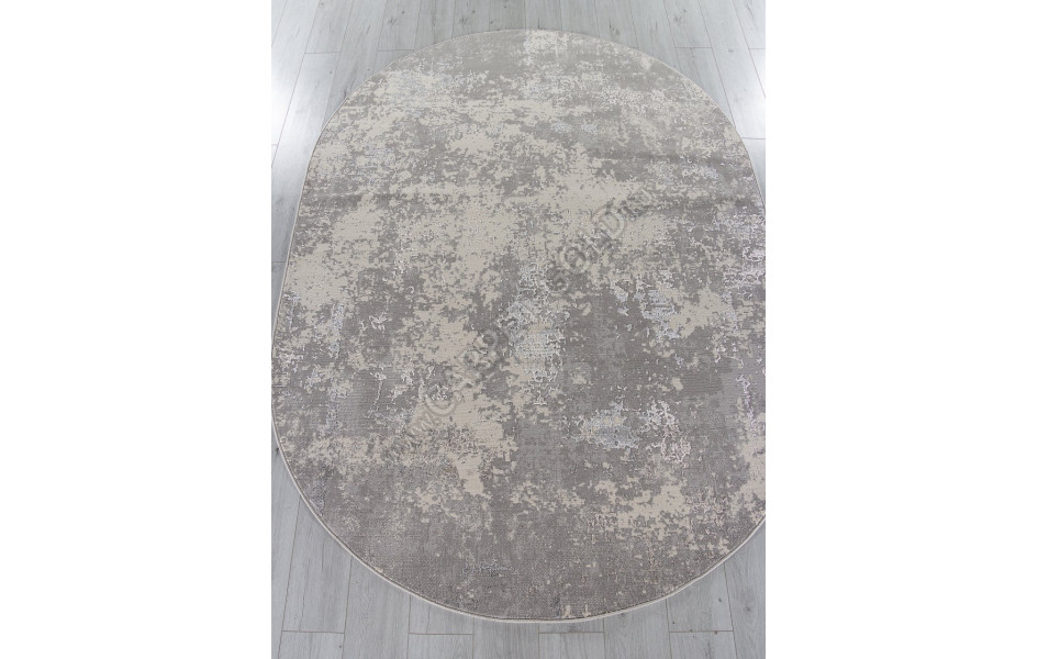 Ковер F477 - GRAY-BEIGE - Овал - коллекция LIMAN