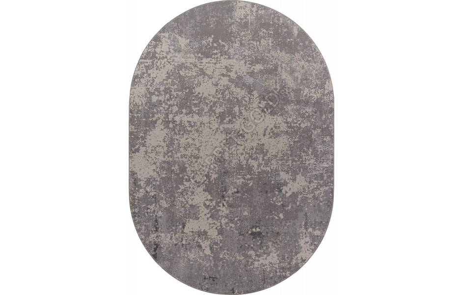 Ковер F477 - GRAY-BEIGE - Овал - коллекция LIMAN